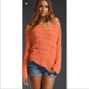 Free People Open Knit Sweater
